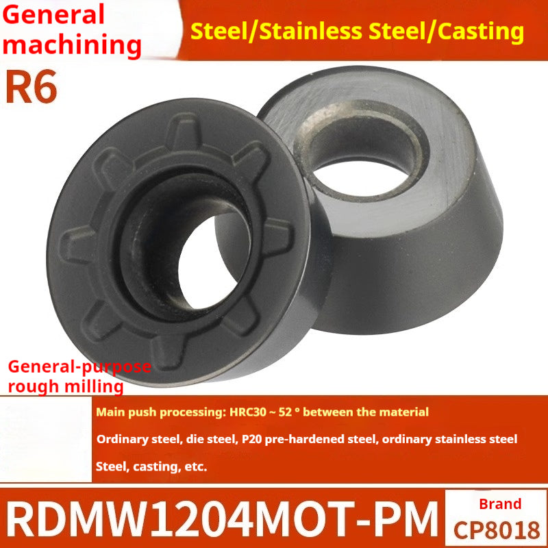2036-CNC milling inserts, RPMW carbide R5 machining center, R4 milling machine, R6 milling inserts, RPMT round cutter cutters Shandong Denso Pricision Tools Co.,Ltd.
